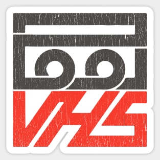 VHS retro logo Sticker